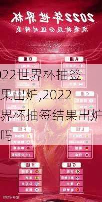 2022世界杯抽签结果出炉,2022世界杯抽签结果出炉了吗