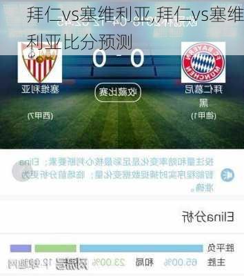 拜仁vs塞维利亚,拜仁vs塞维利亚比分预测