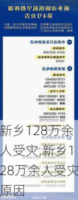 新乡128万余人受灾,新乡128万余人受灾原因