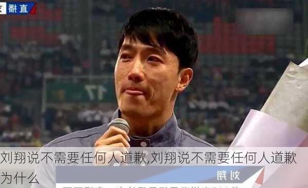 刘翔说不需要任何人道歉,刘翔说不需要任何人道歉为什么