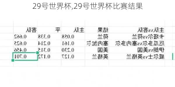 29号世界杯,29号世界杯比赛结果