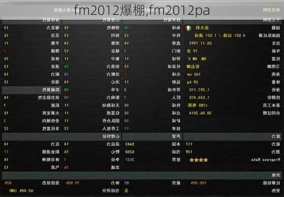 fm2012爆棚,fm2012pa