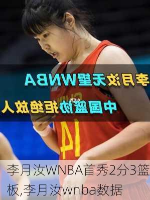 李月汝WNBA首秀2分3篮板,李月汝wnba数据